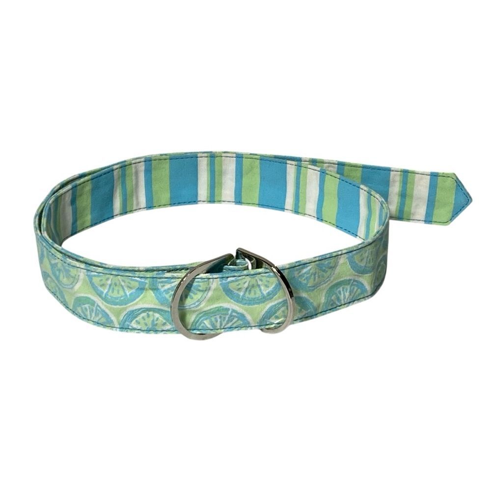 Women's Fresh Produce Reversible 100% Cotton Double Ring Fabric Belt
